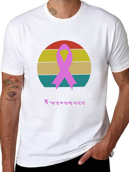 Testicular Cancer Awareness Ribbon T-Shirt