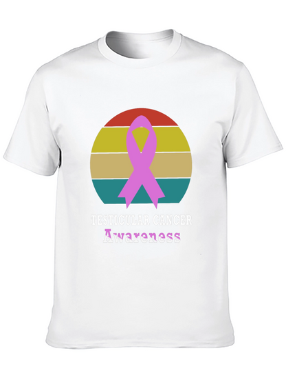 Testicular Cancer Awareness Ribbon T-Shirt