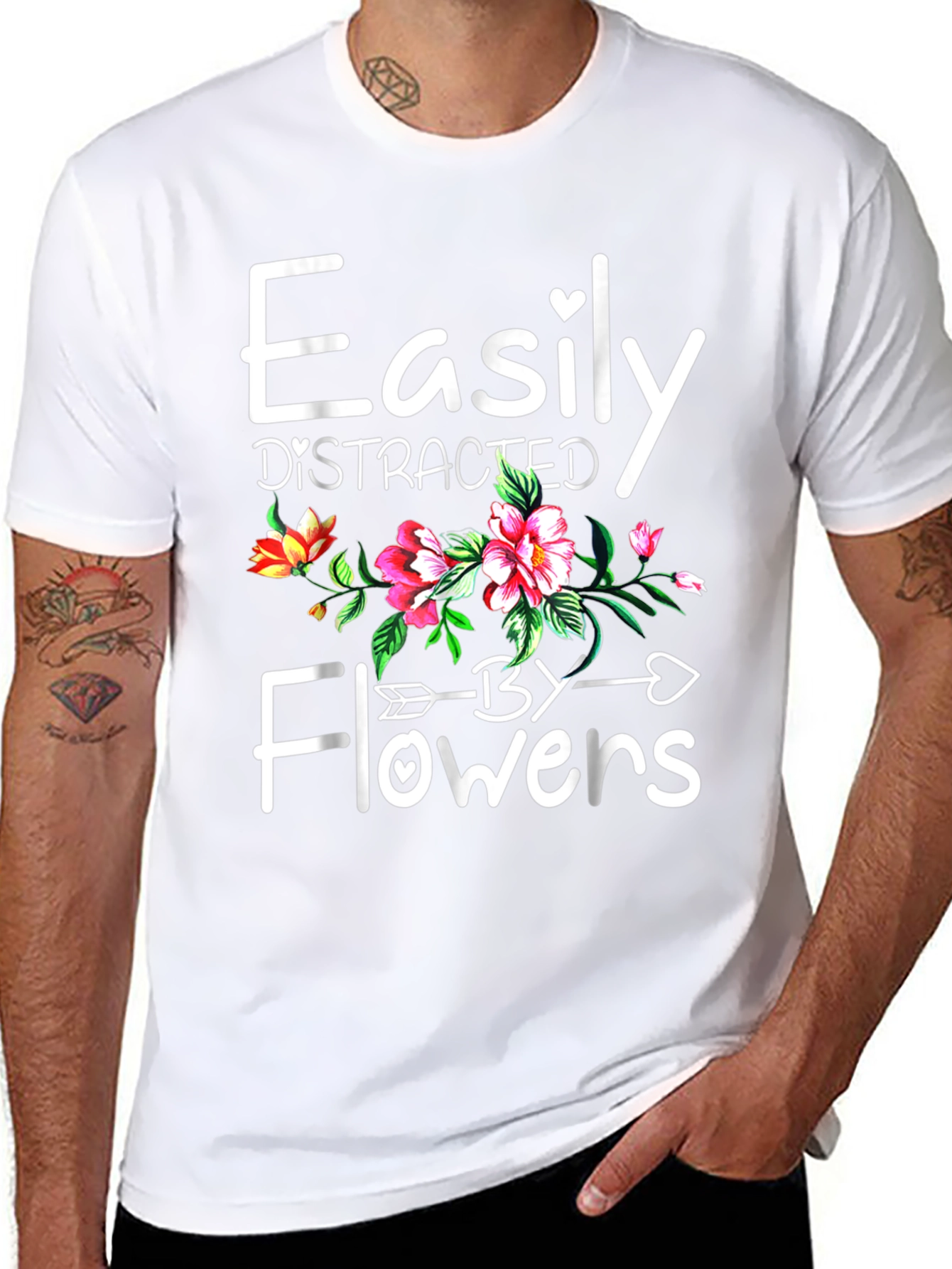 Easily Distracted By Flowers T-Shirt