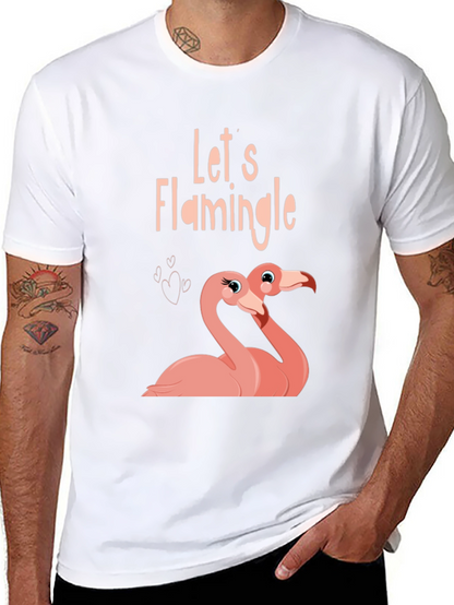 Lets Flamingle Black T-Shirt