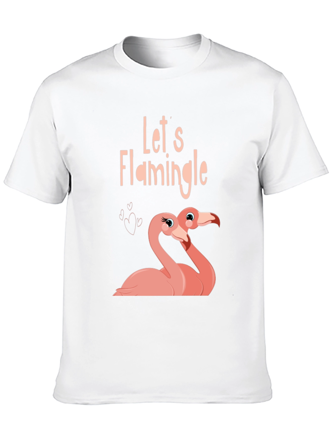 Lets Flamingle Black T-Shirt