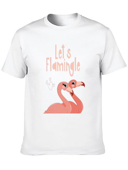 Lets Flamingle Black T-Shirt