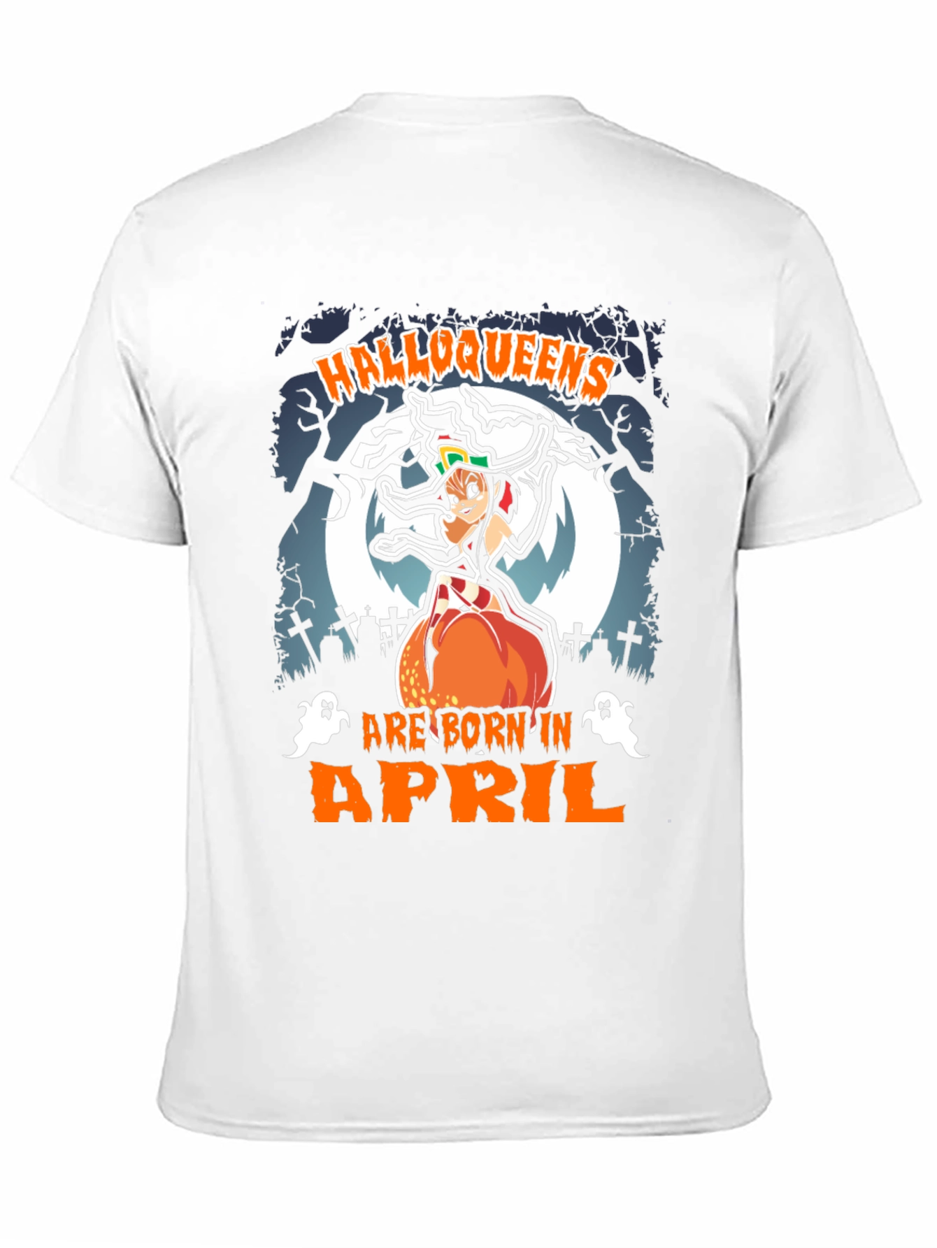 Halloqueens Born in April T-Shirt