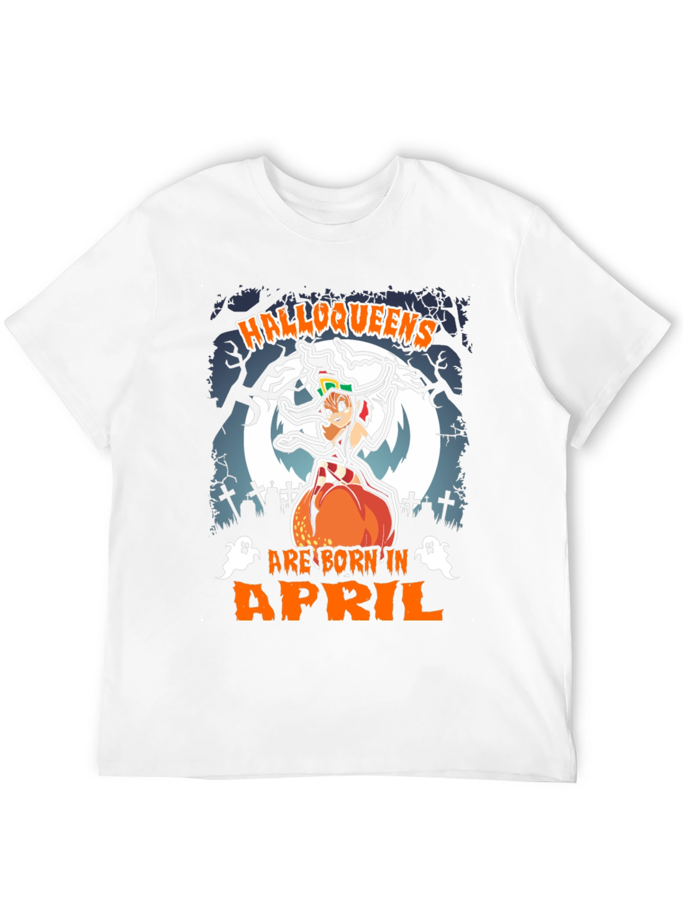 Halloqueens Born in April T-Shirt