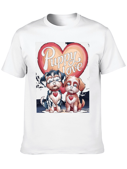 Puppy Love Valentines Day Graphic Tee