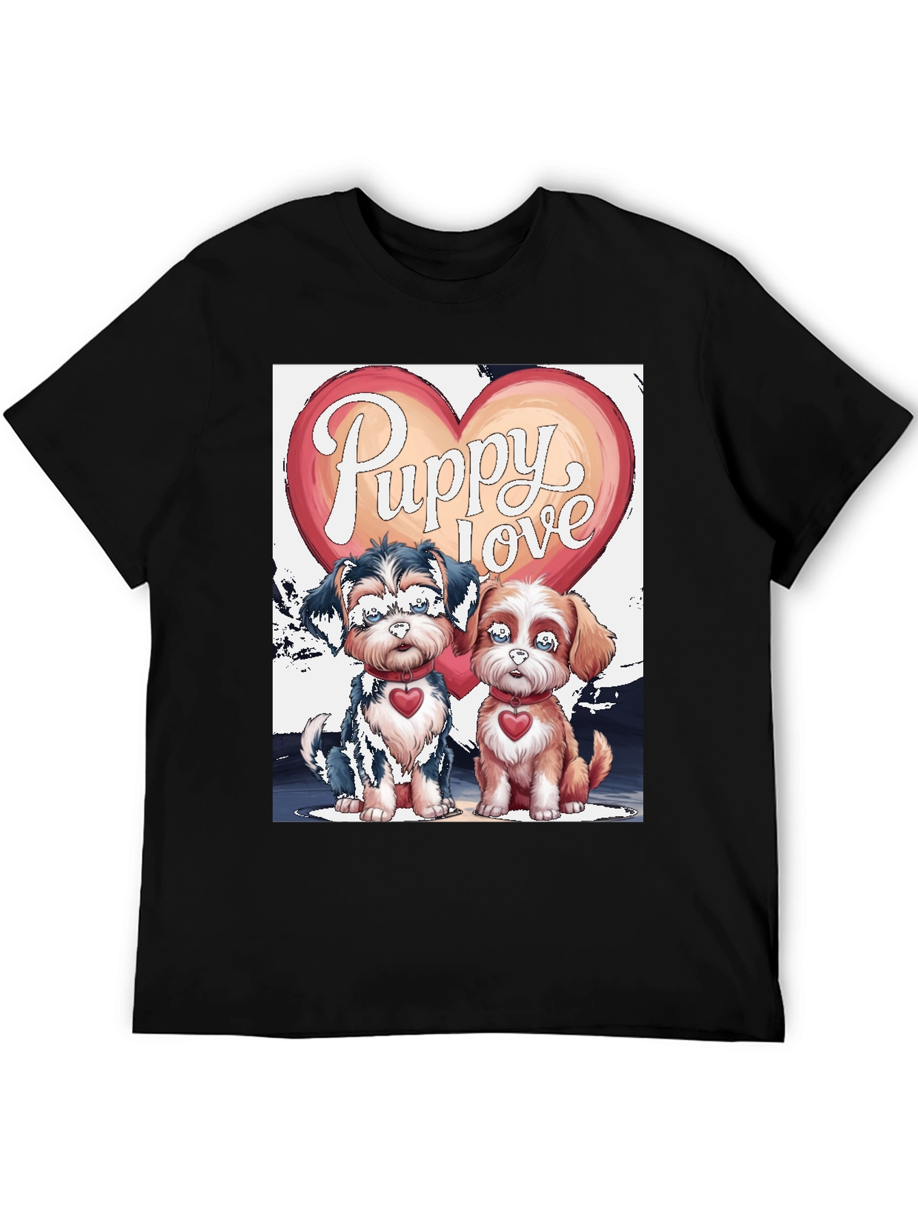 Puppy Love Valentines Day Graphic Tee
