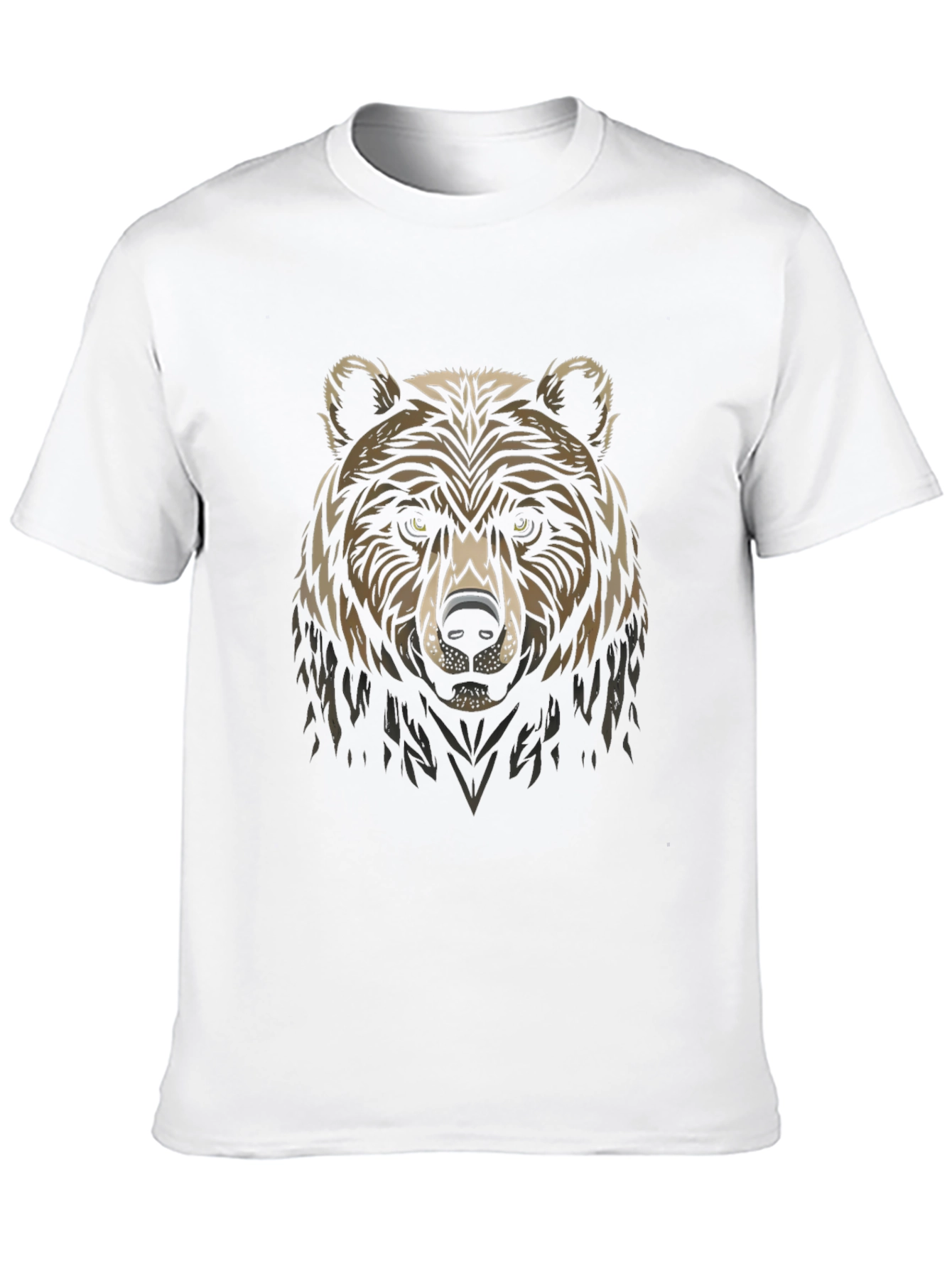 Bear Graphic Black T-Shirt - Stylish Animal Tee