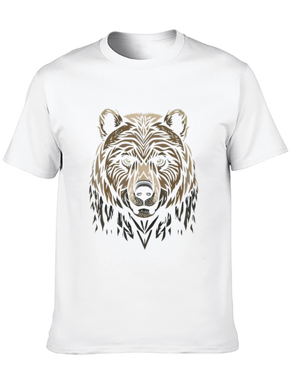 Bear Graphic Black T-Shirt - Stylish Animal Tee