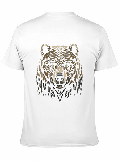 Bear Graphic Black T-Shirt - Stylish Animal Tee