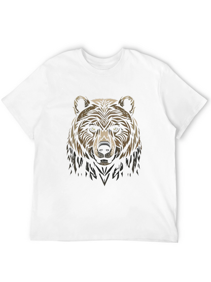 Bear Graphic Black T-Shirt - Stylish Animal Tee