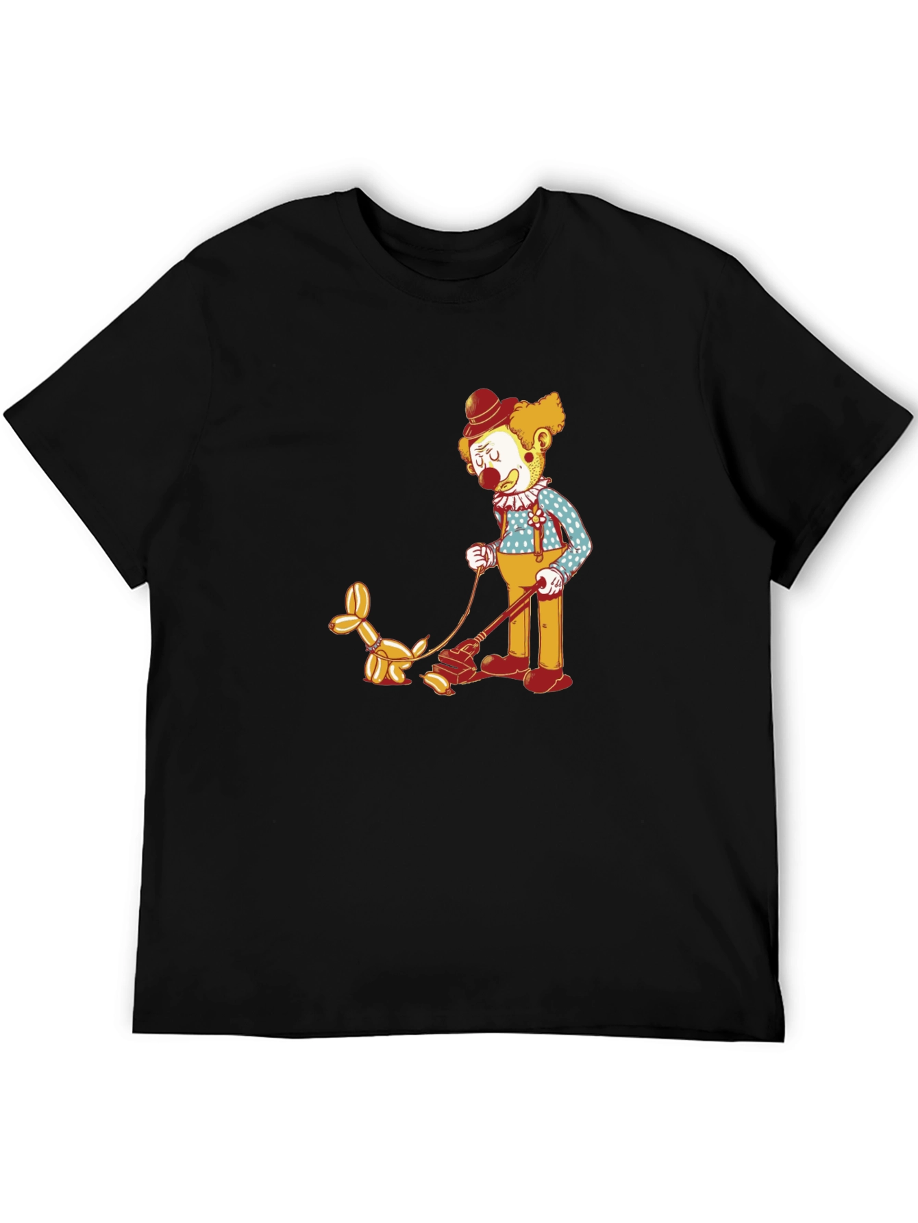 Clown Walking Balloon Dog T-Shirt
