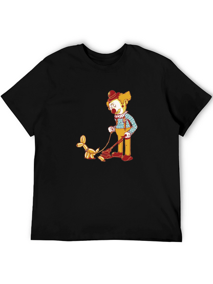 Clown Walking Balloon Dog T-Shirt