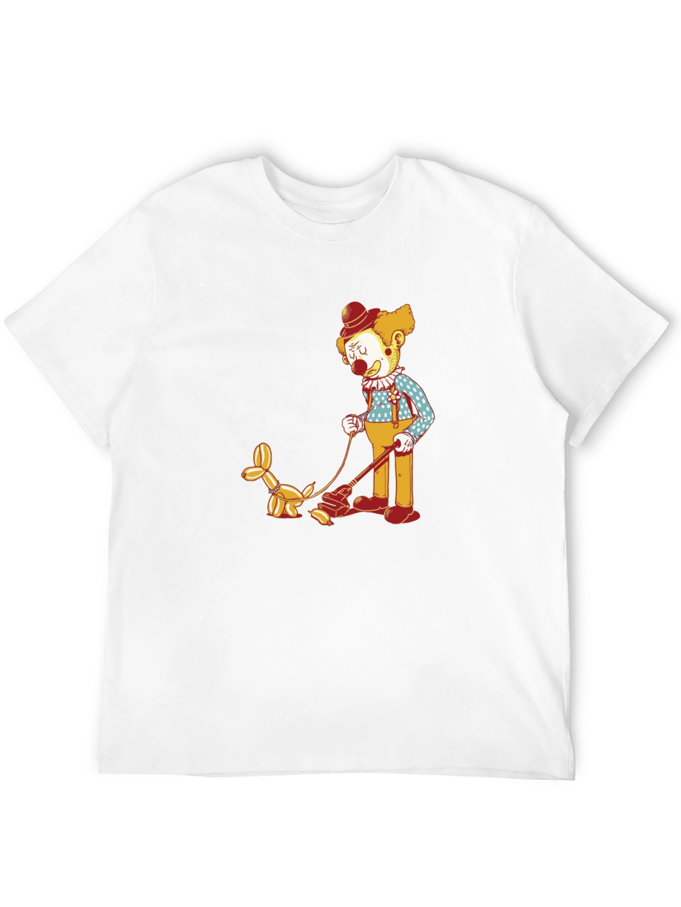 Clown Walking Balloon Dog T-Shirt
