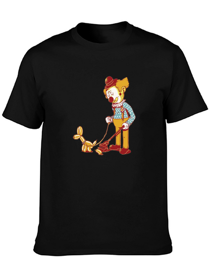 Clown Walking Balloon Dog T-Shirt