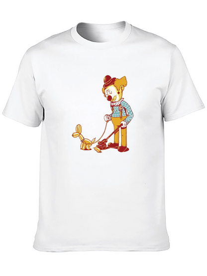Clown Walking Balloon Dog T-Shirt
