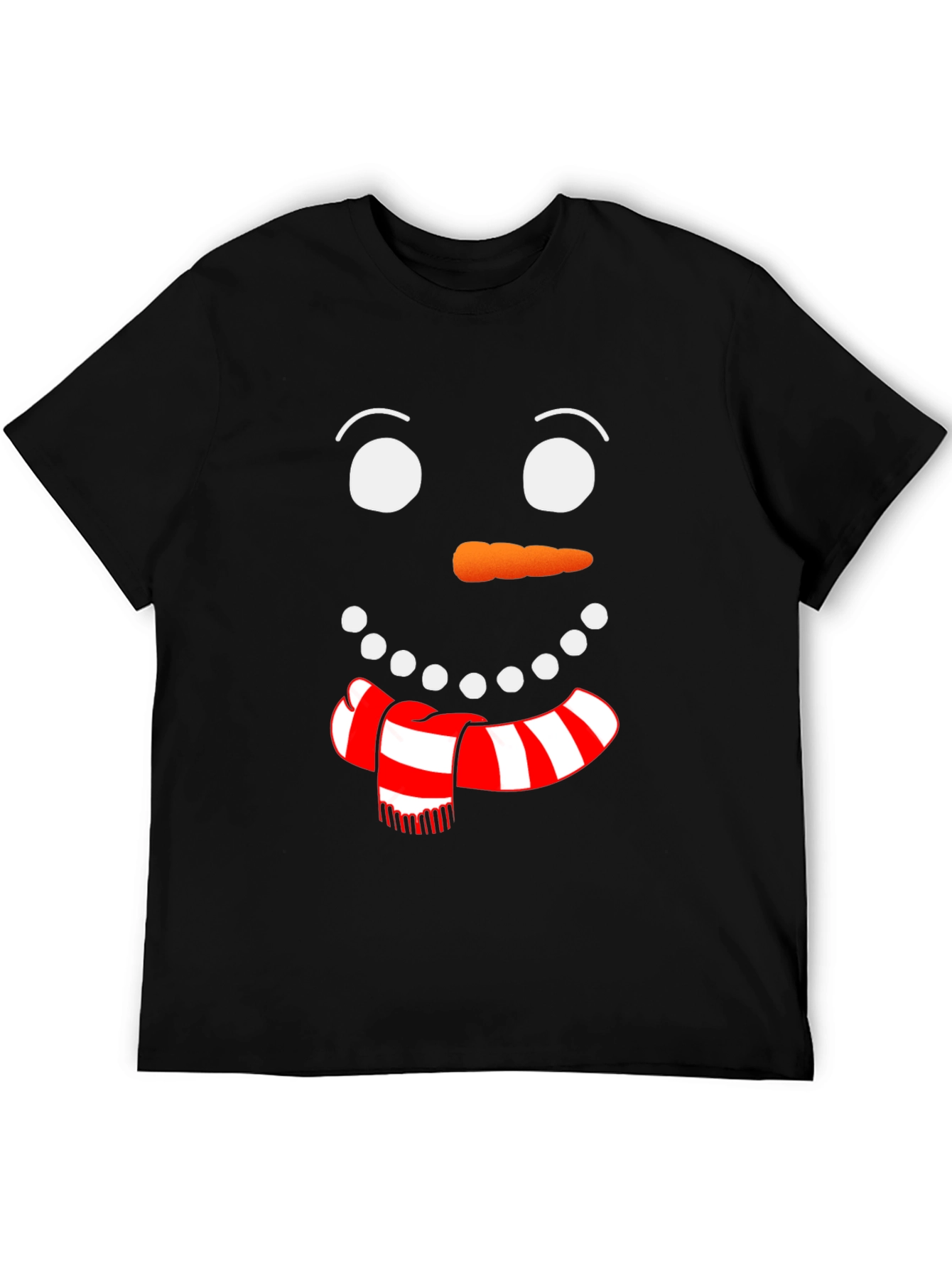 Festive Snowman Face Graphic Tee