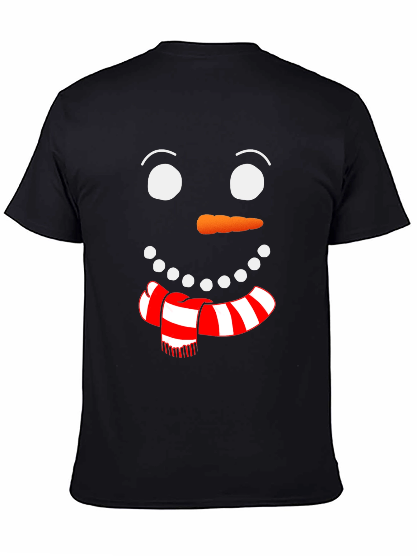 Festive Snowman Face Graphic Tee