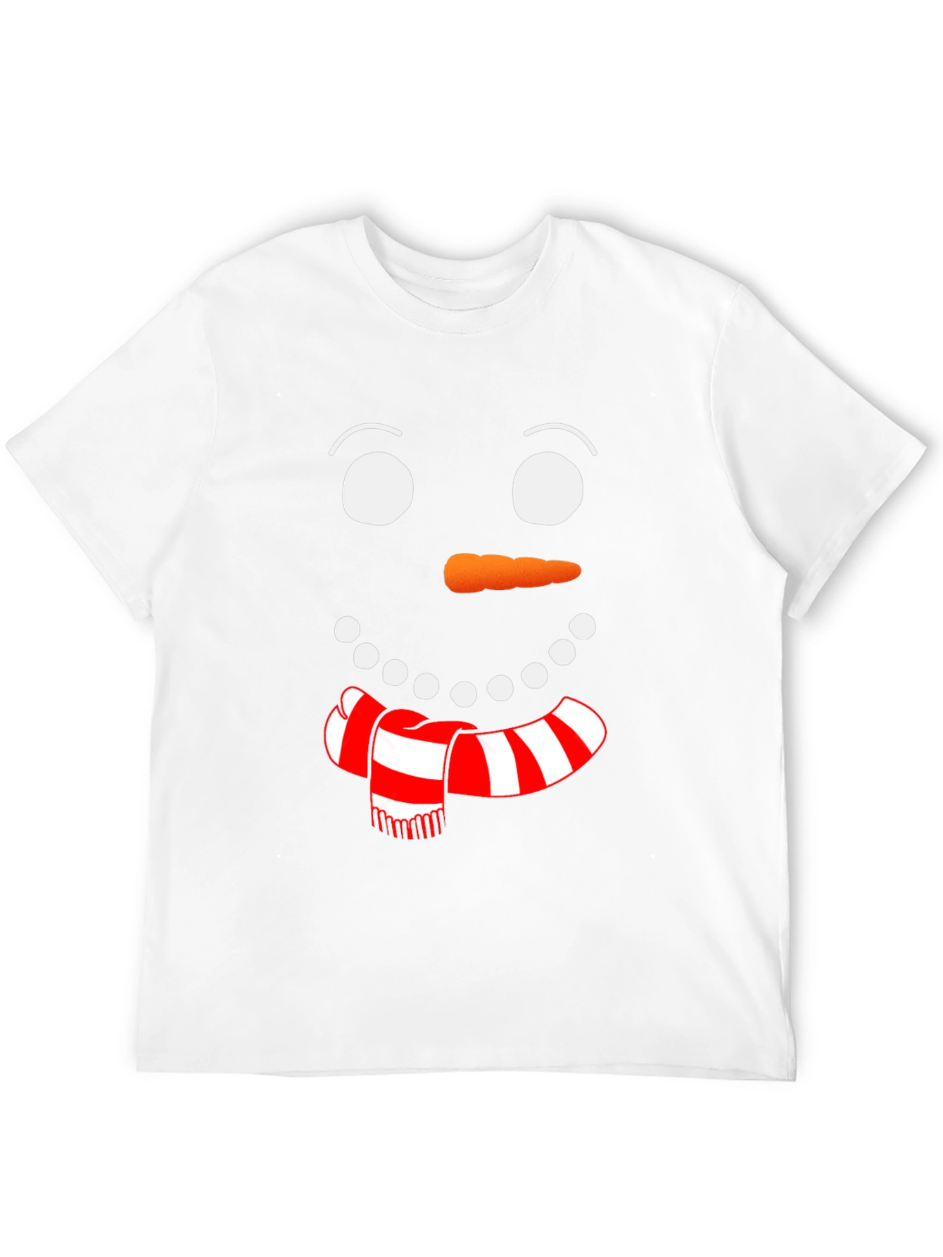 Festive Snowman Face Graphic Tee