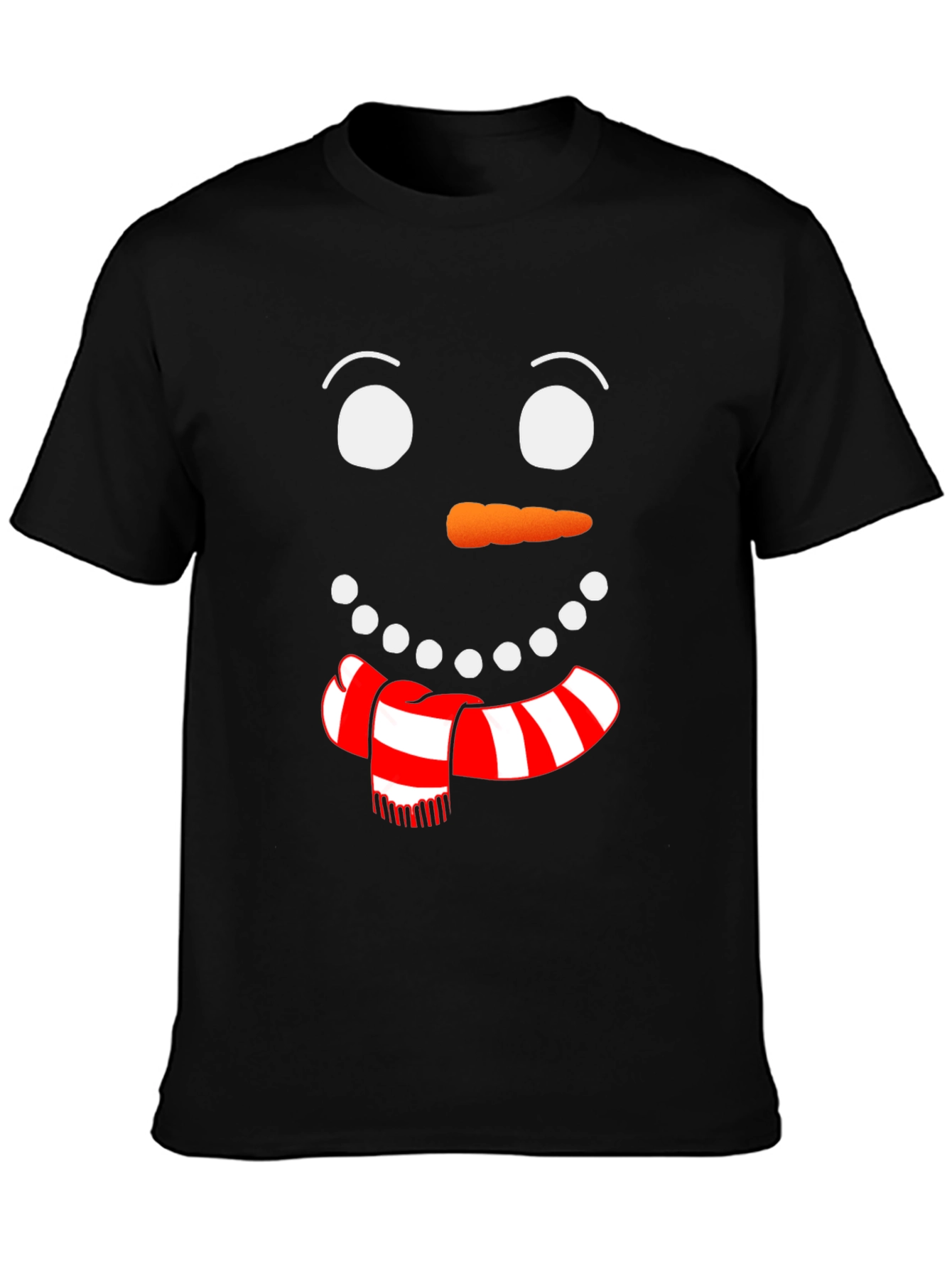 Festive Snowman Face Graphic Tee