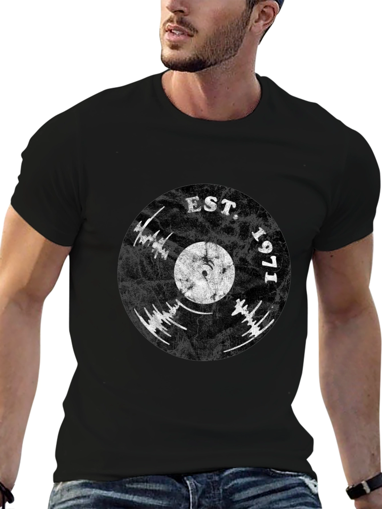 Est. 1971 Vinyl Record Graphic Tee