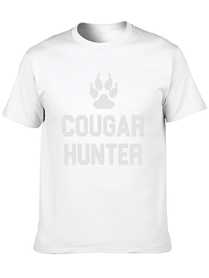 Cougar Hunter Graphic Tee - Black Cotton Blend