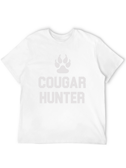 Cougar Hunter Graphic Tee - Black Cotton Blend