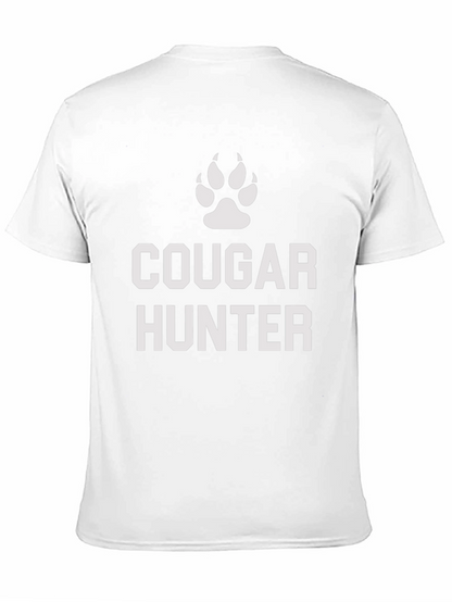 Cougar Hunter Graphic Tee - Black Cotton Blend