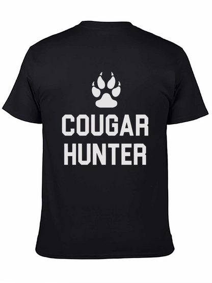 Cougar Hunter Graphic Tee - Black Cotton Blend