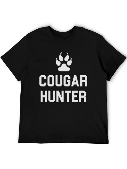 Cougar Hunter Graphic Tee - Black Cotton Blend