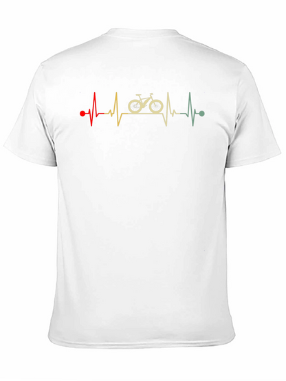 Cycling Heartbeat T-Shirt: Ride Your Passion