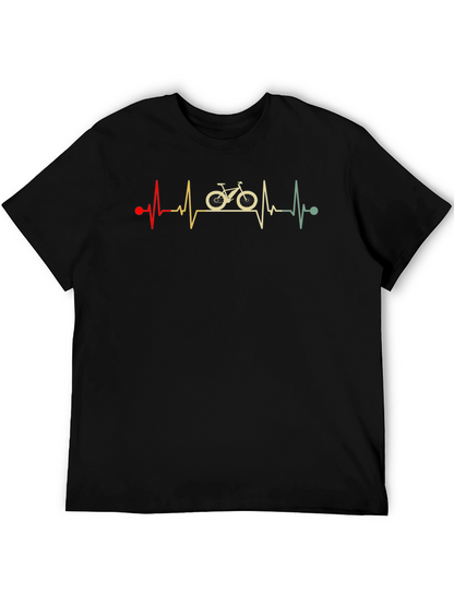 Cycling Heartbeat T-Shirt: Ride Your Passion