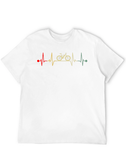 Cycling Heartbeat T-Shirt: Ride Your Passion