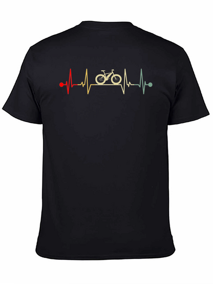 Cycling Heartbeat T-Shirt: Ride Your Passion