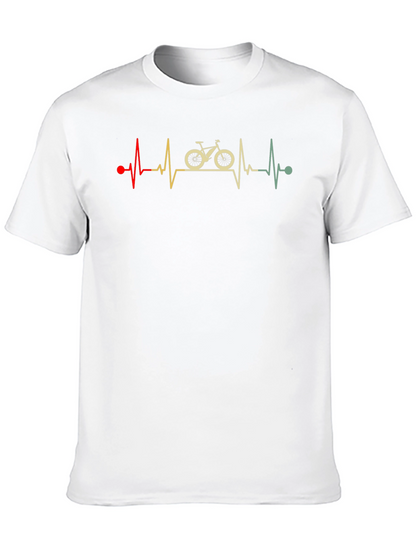 Cycling Heartbeat T-Shirt: Ride Your Passion