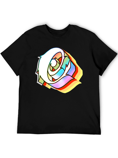 Edgy Rose Black T-Shirt - Stylish Urban Streetwear