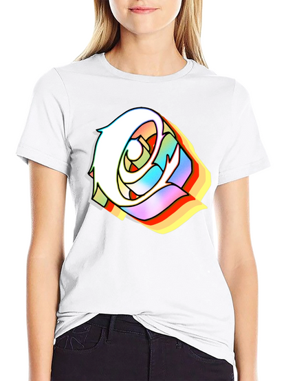 Edgy Rose Black T-Shirt - Stylish Urban Streetwear