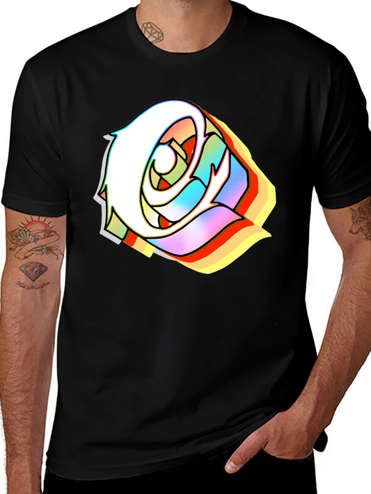 Edgy Rose Black T-Shirt - Stylish Urban Streetwear