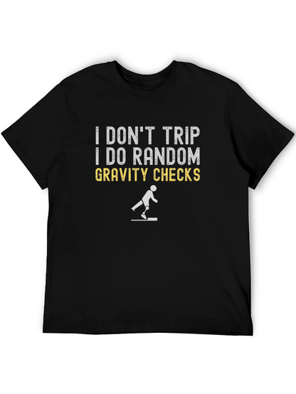 Random Gravity Checks T-Shirt