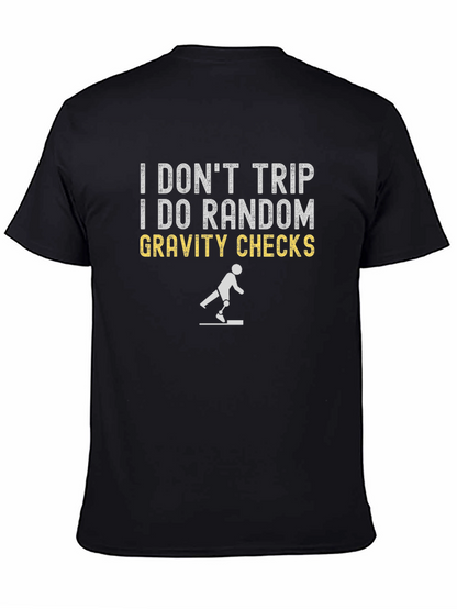 Random Gravity Checks T-Shirt