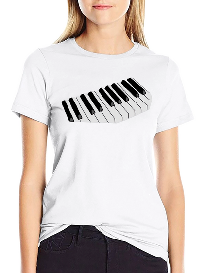 Musical Keys Graphic Tee - Black T-Shirt