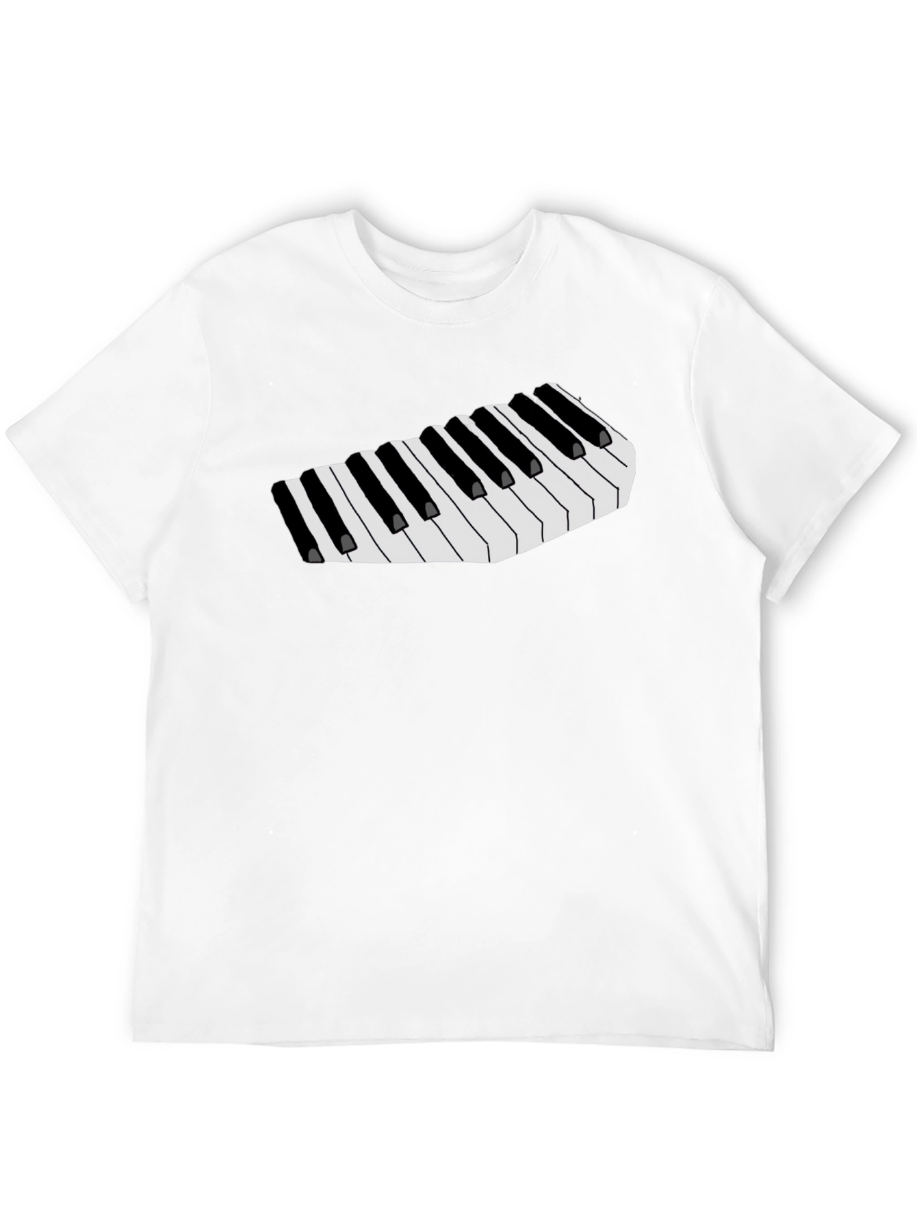 Musical Keys Graphic Tee - Black T-Shirt