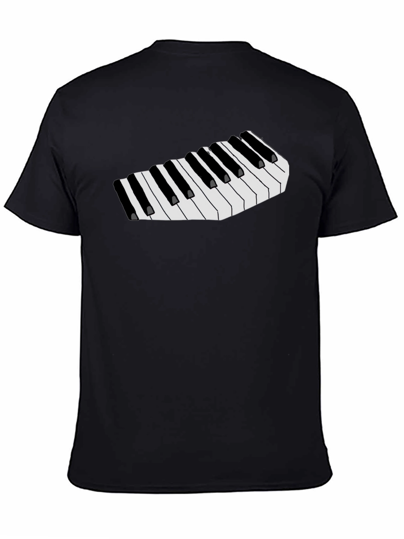 Musical Keys Graphic Tee - Black T-Shirt