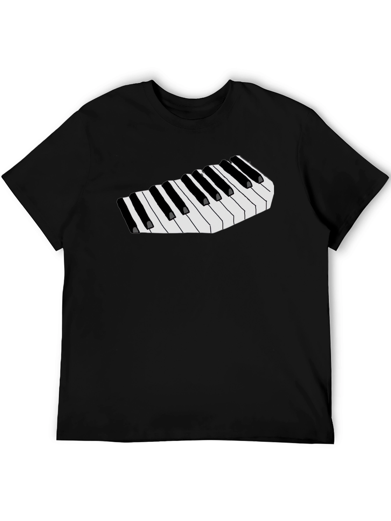 Musical Keys Graphic Tee - Black T-Shirt