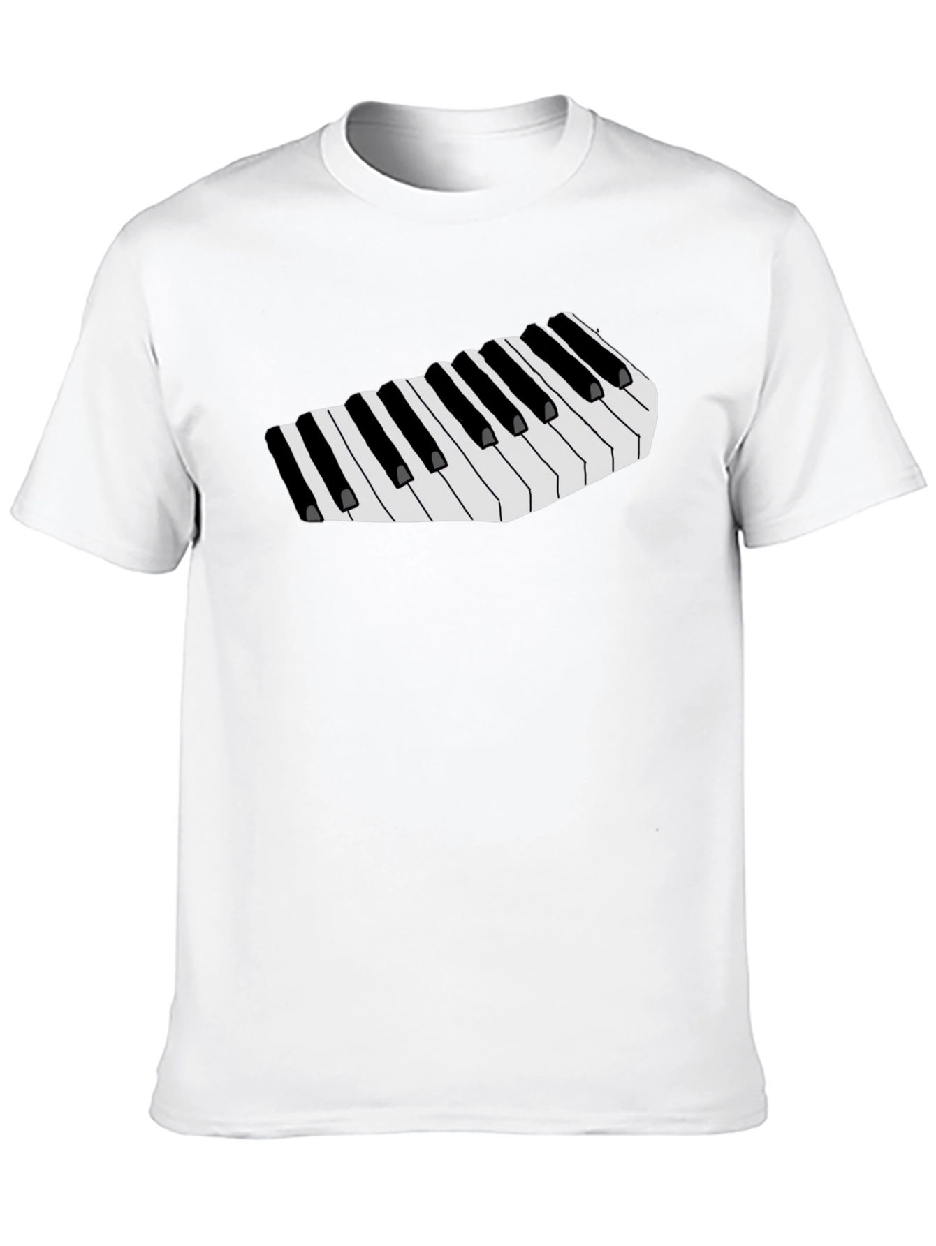 Musical Keys Graphic Tee - Black T-Shirt