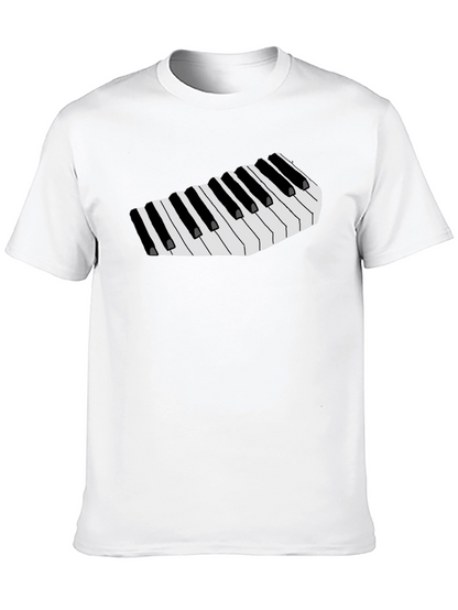 Musical Keys Graphic Tee - Black T-Shirt