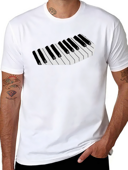 Musical Keys Graphic Tee - Black T-Shirt