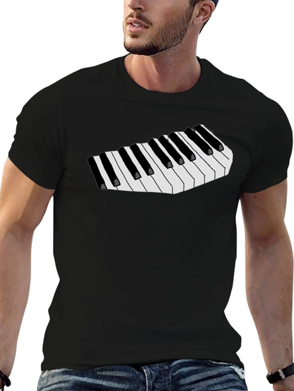 Musical Keys Graphic Tee - Black T-Shirt