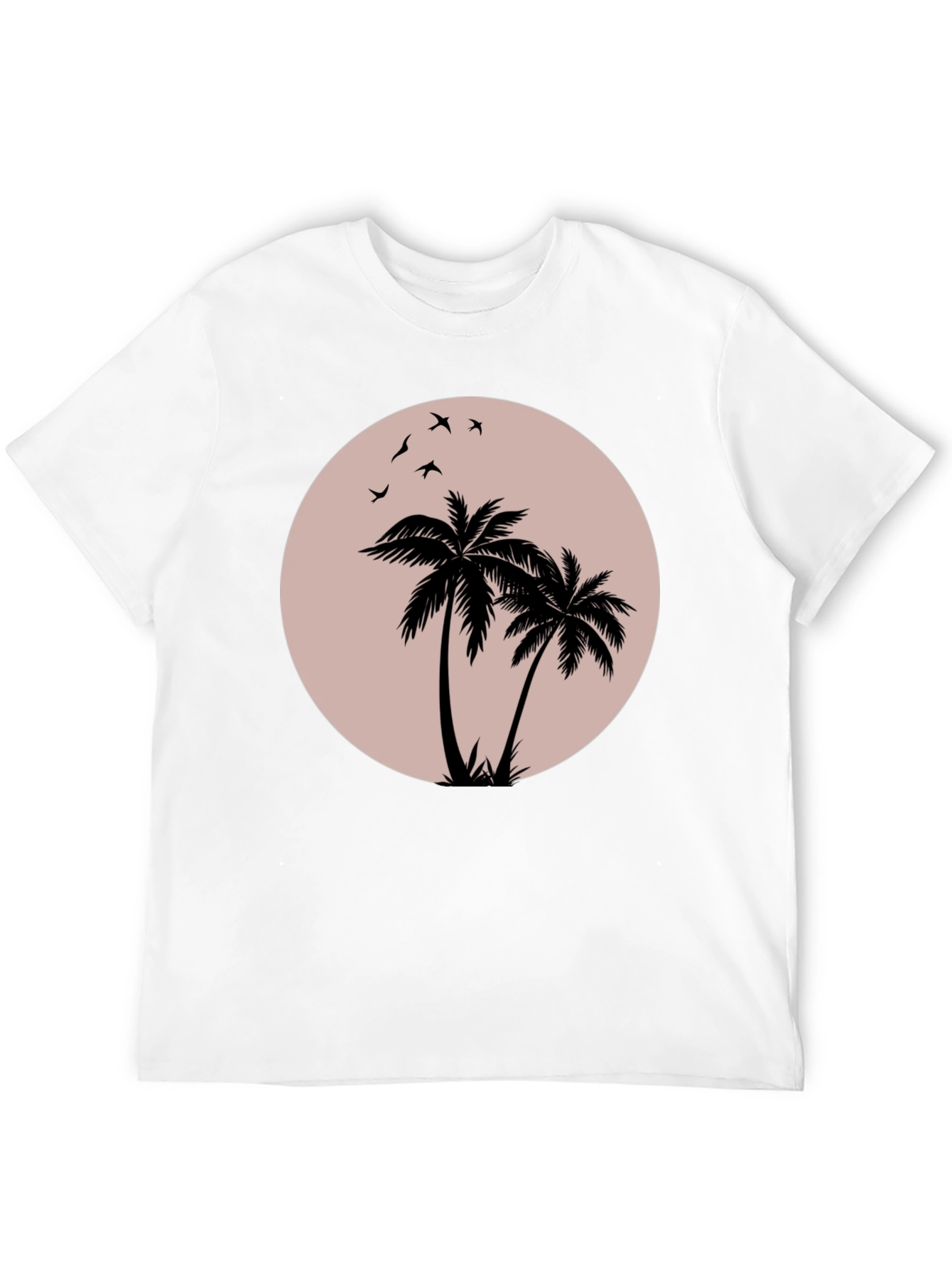Black Palm Tree Graphic T-Shirt