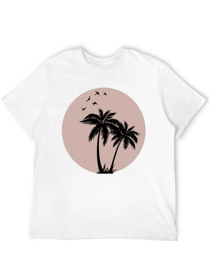Black Palm Tree Graphic T-Shirt