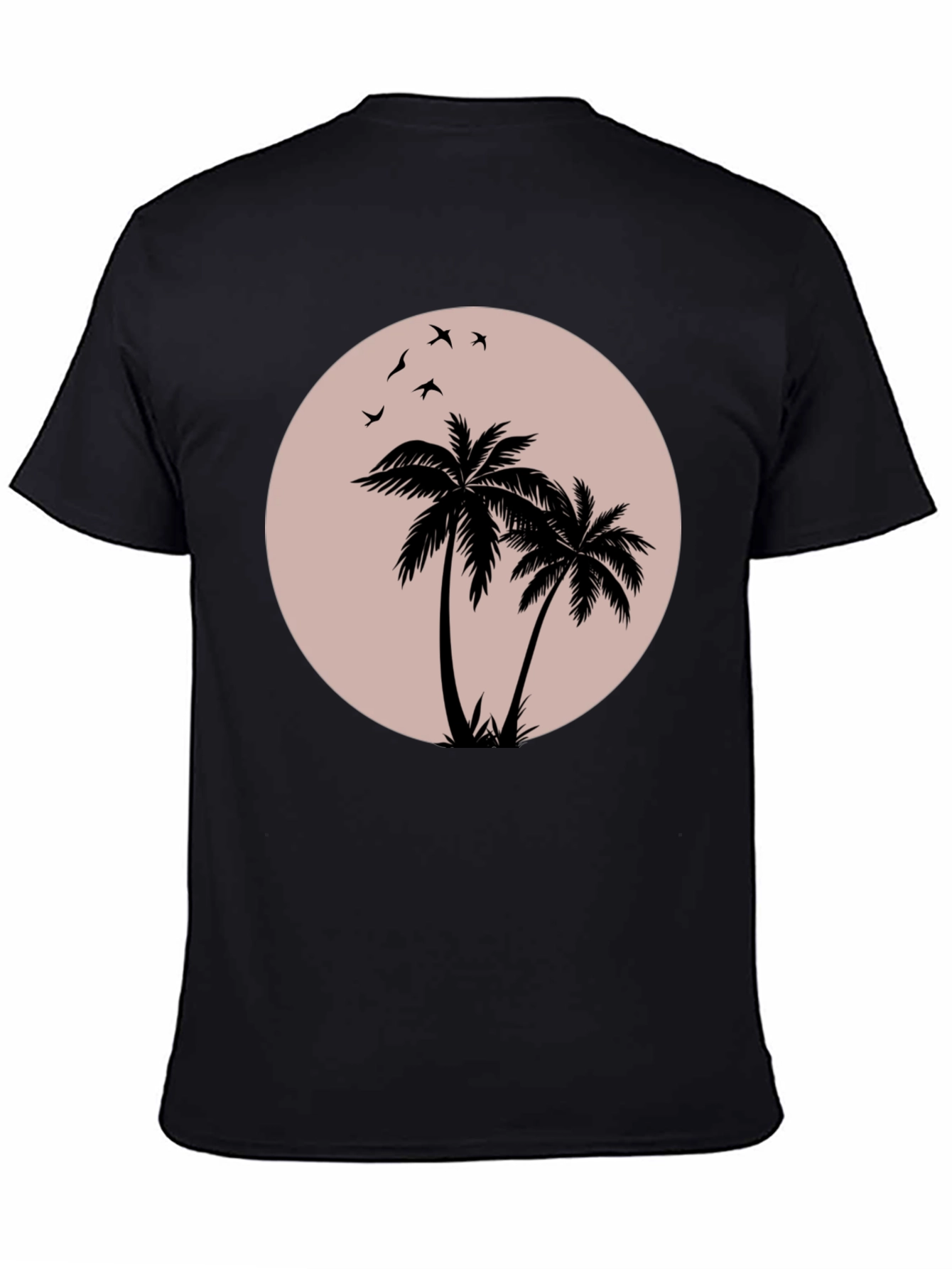 Black Palm Tree Graphic T-Shirt
